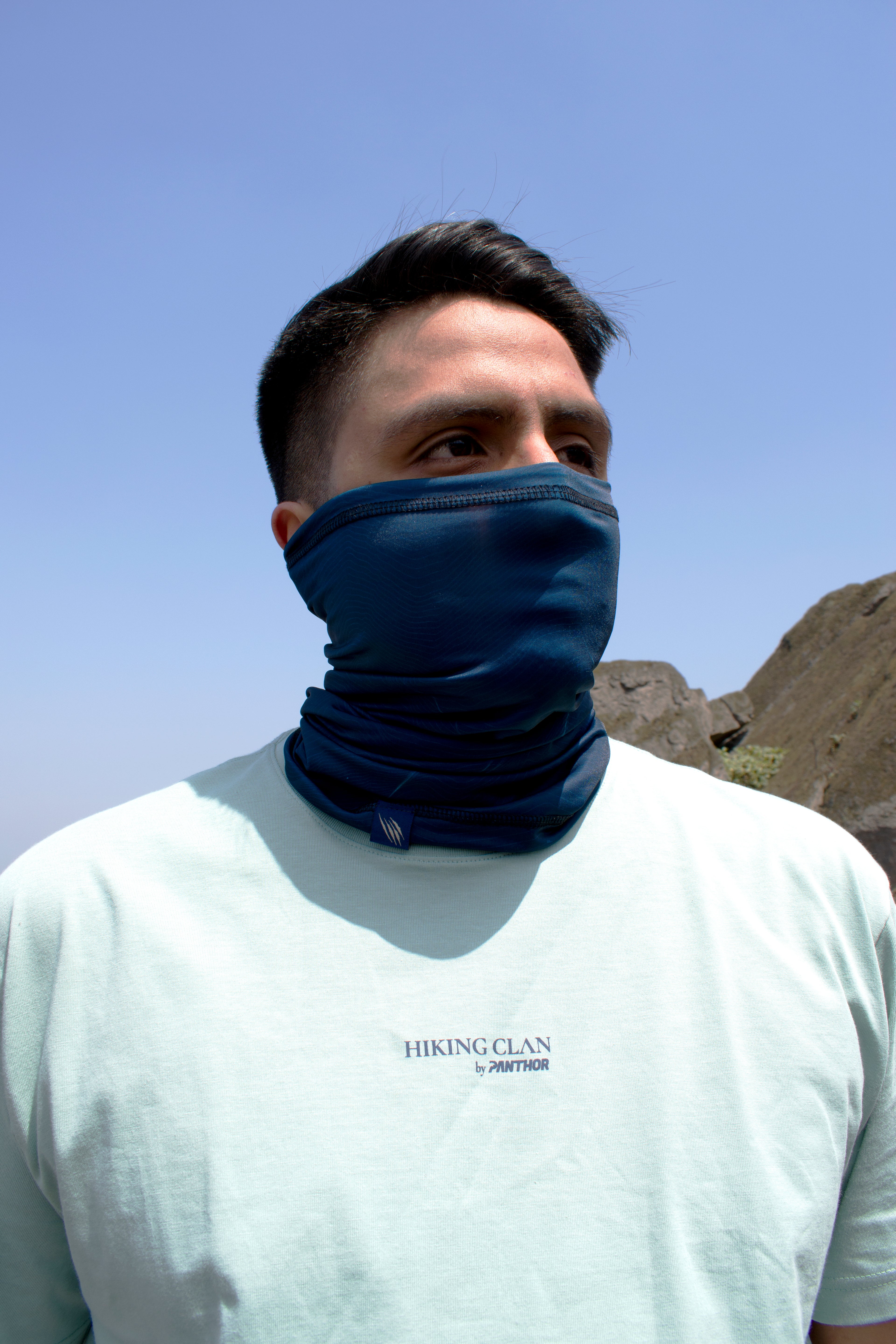 Cuellera UV - Stripes Hills Blue